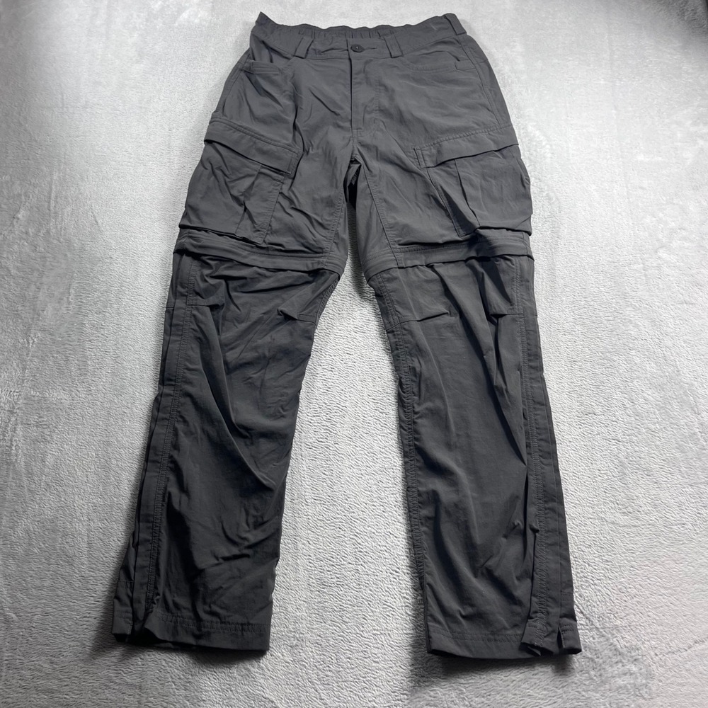 REI Co-op Sahara Convertible Cargo Pants Mens 28x30 Gray Hiking Zip Off Trousers